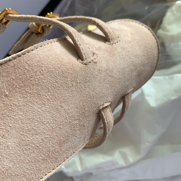 Herve Leger Abrielle Suede leather heels Shoes /New with box - Picture 10 of 11